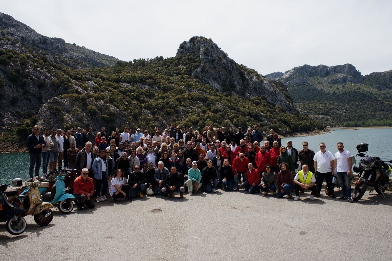 Agradecimiento X vuelta en vespa a Mallorca